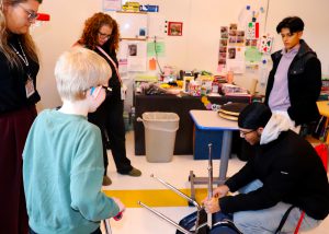 College students demo the technology