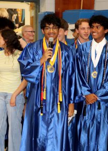 Student speaking