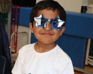 Boy with glasses
