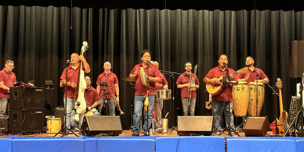 orchestra on stage