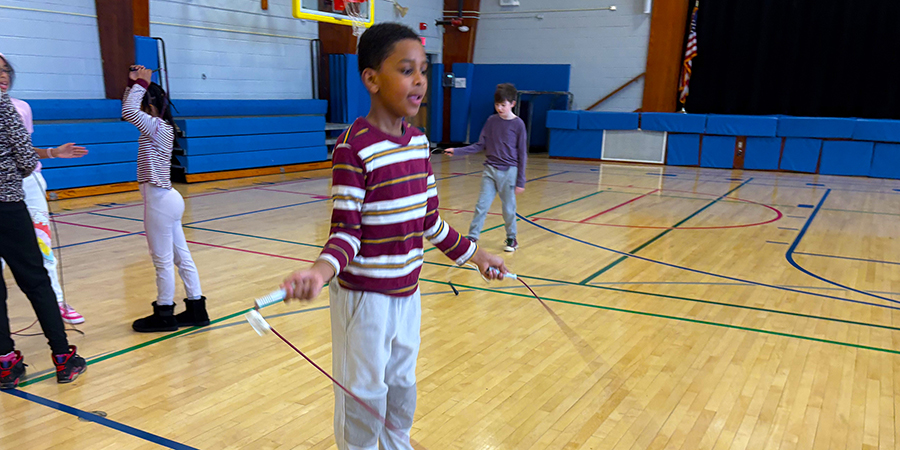 Students jumped at the opportunity to raise money recently for the American Heart Association.